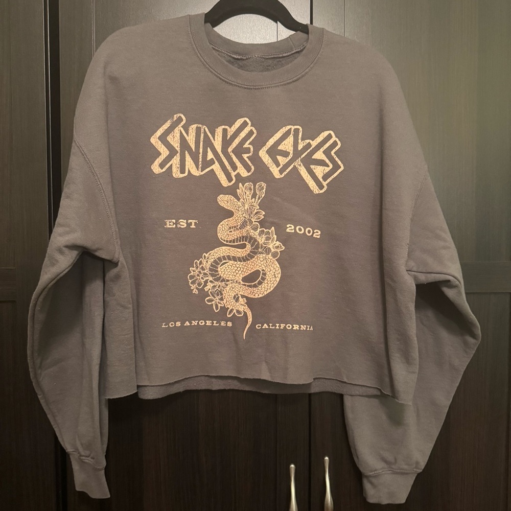 Snake Eyes Charcoal Women's Crew Neck Sweater​